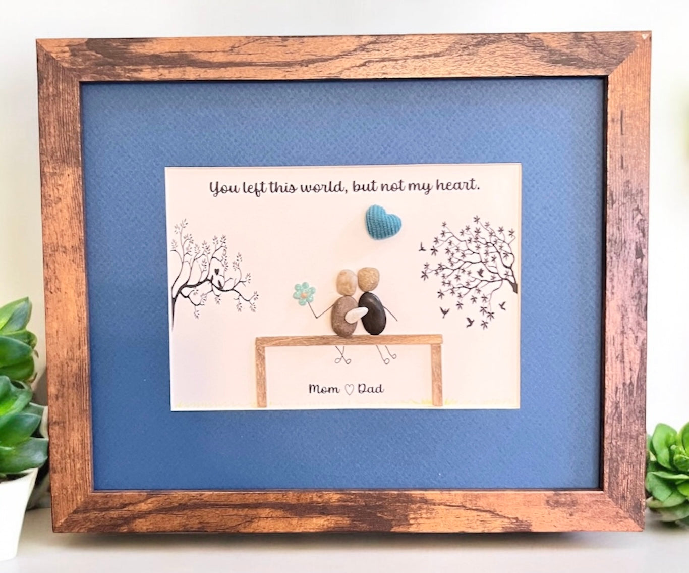 Custom Memorial Pebble/Shell Art