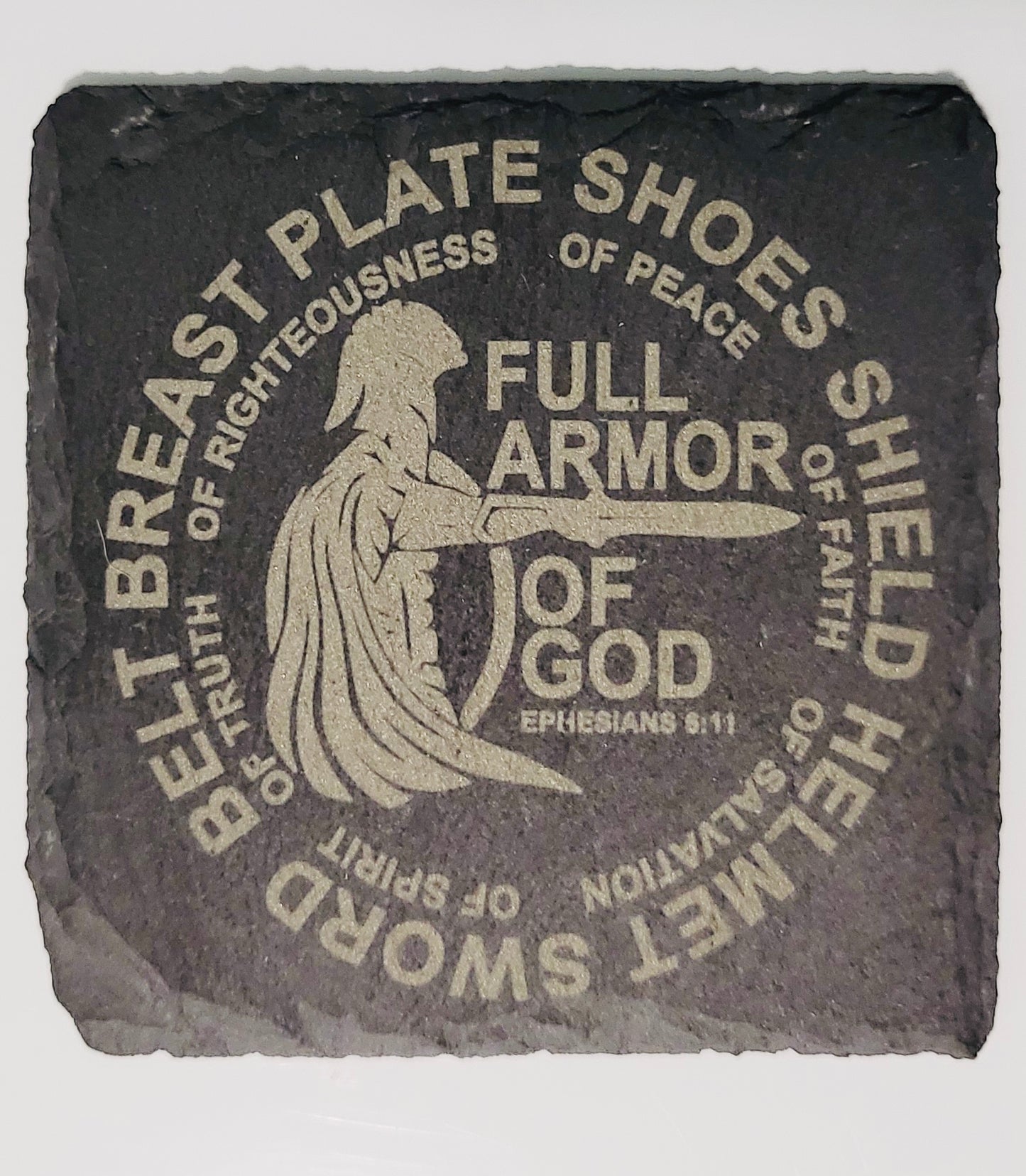 Custom Slate Coasters - Christian Themed | Father’s Day | Pastor Gift | Bible Study | Custom Birthday Gift | Christian Gifts