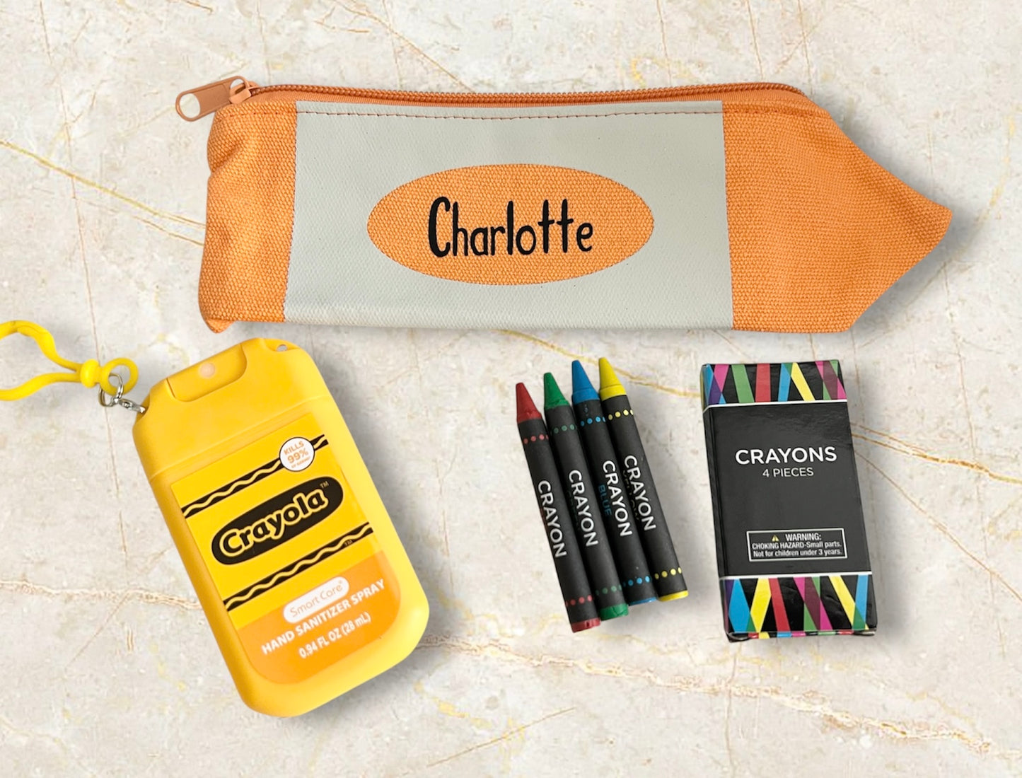 Custom Crayon/Pencil Pouch Bundle • Personalized • Busy Bag • Back to school • Shipping included