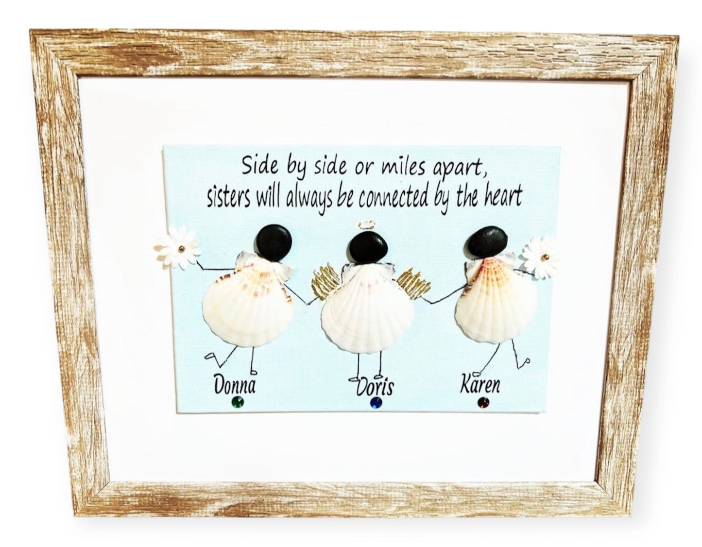 Custom Memorial Pebble/Shell Art