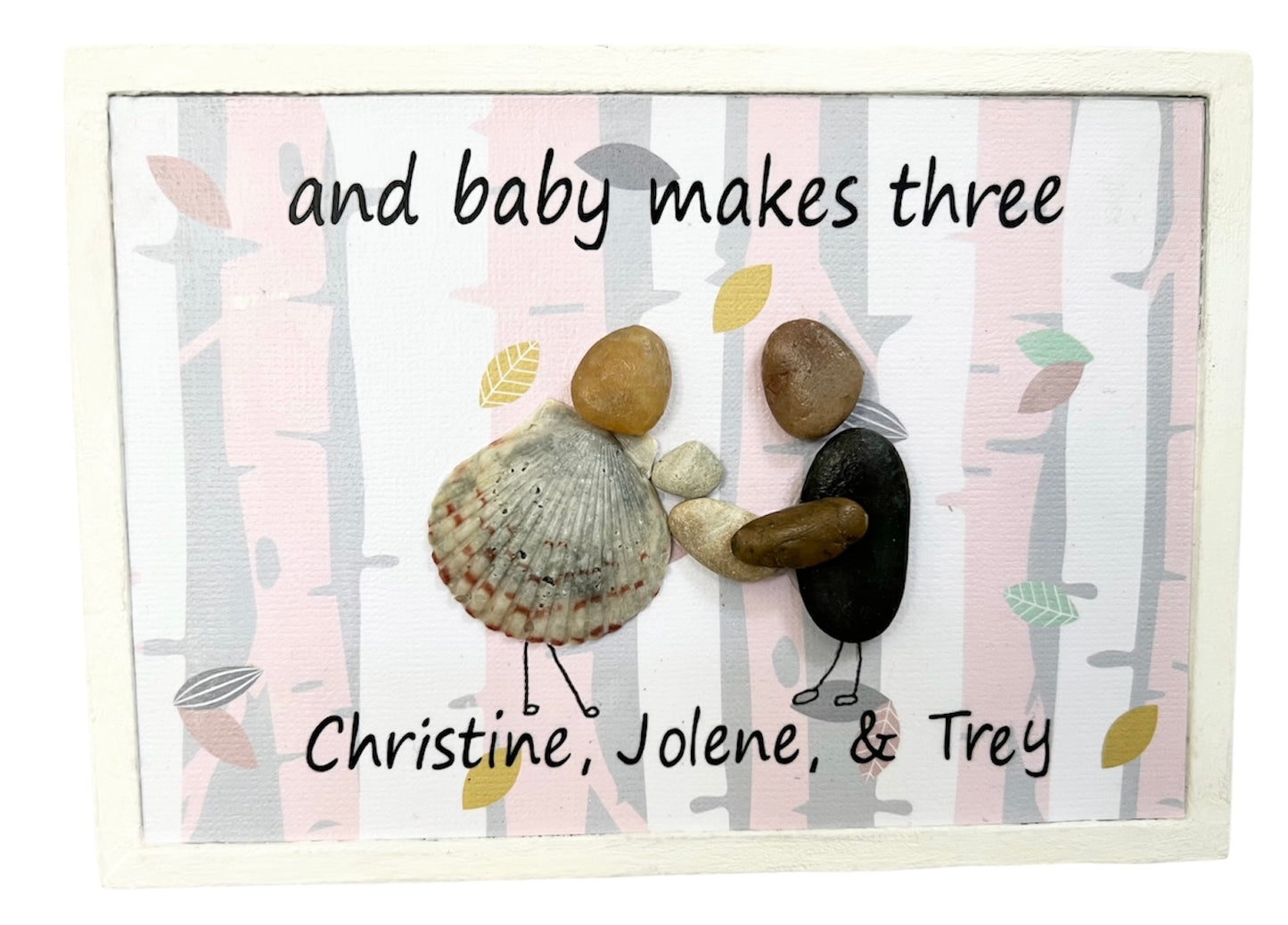 Baby Shower -Custom Pebble Art