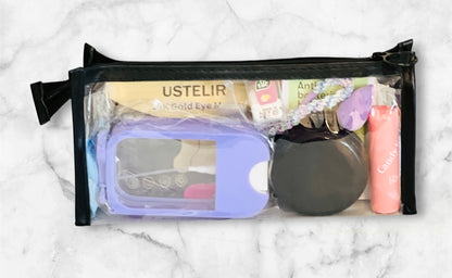 Custom Kit:  “On the Go” • Personalized Pouch • With OR Without Items • Make up Bag • Bridal • Travel Bag • Slumber Party