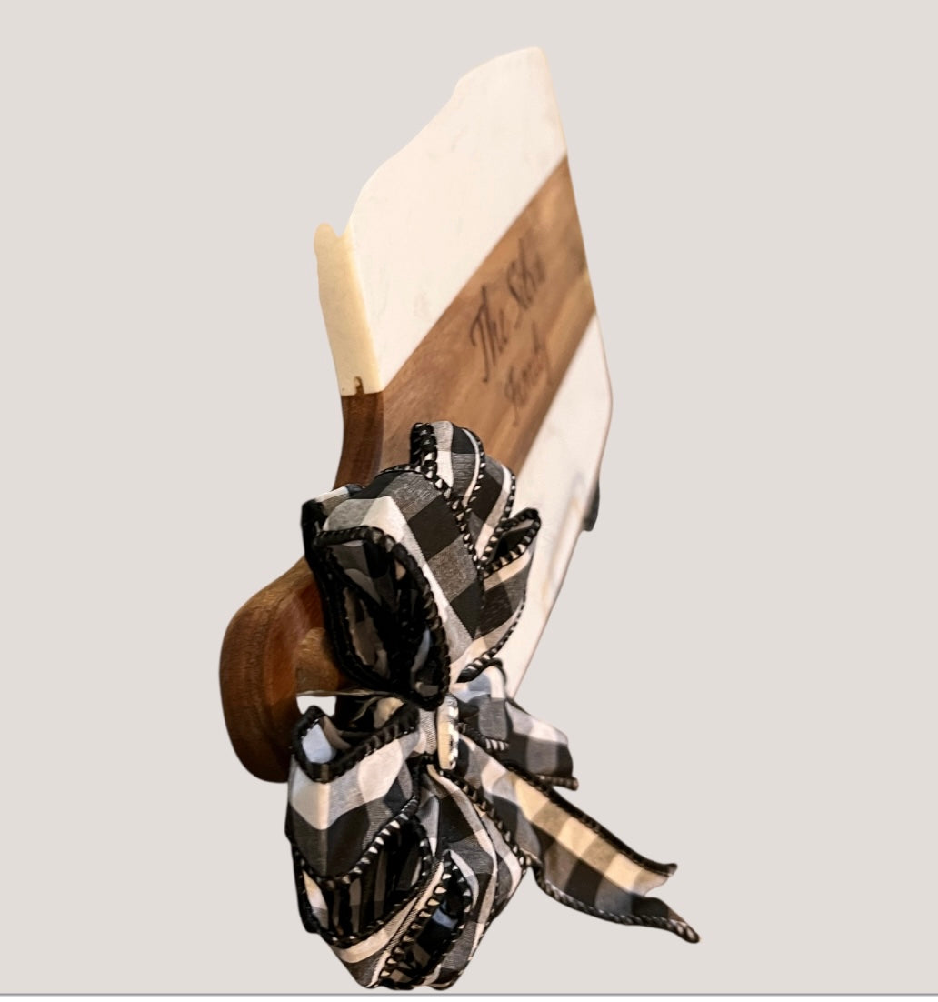Custom | Engraved Wood & Marble Cutting Board | Wedding Gift | Pastor Gift | Bridal Shower | Anniversary Gift | House Warming Gift
