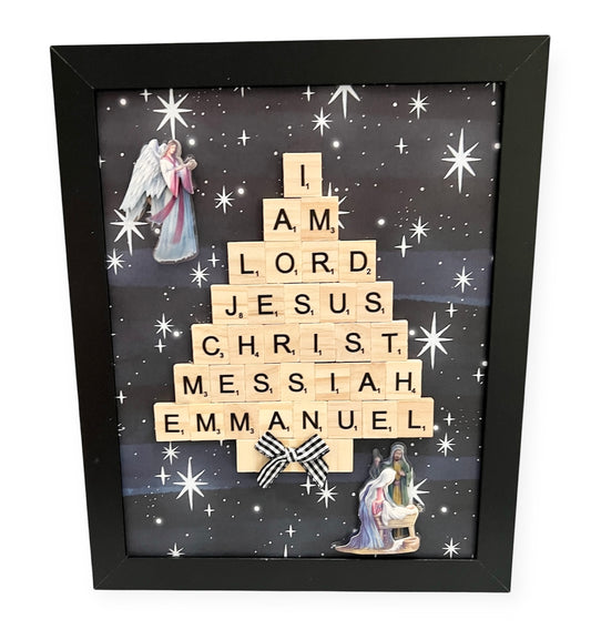 “Reason for the Season” - Scrabble Art