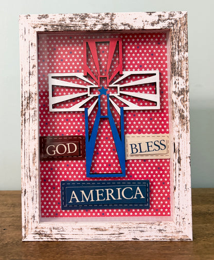 Custom Patriotic Shadow Box