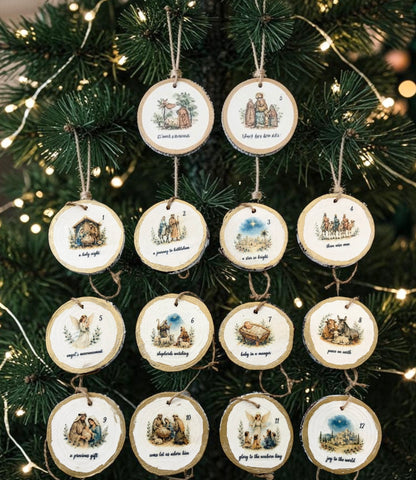 12 Days of Nativity Ornament Set