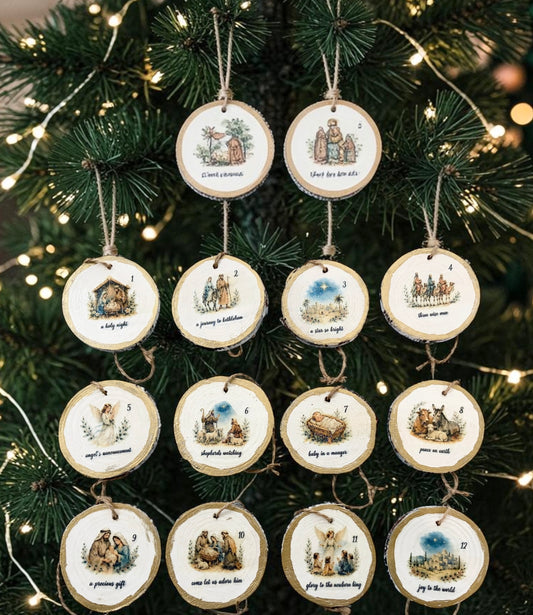 12 Days of Nativity Ornament Set