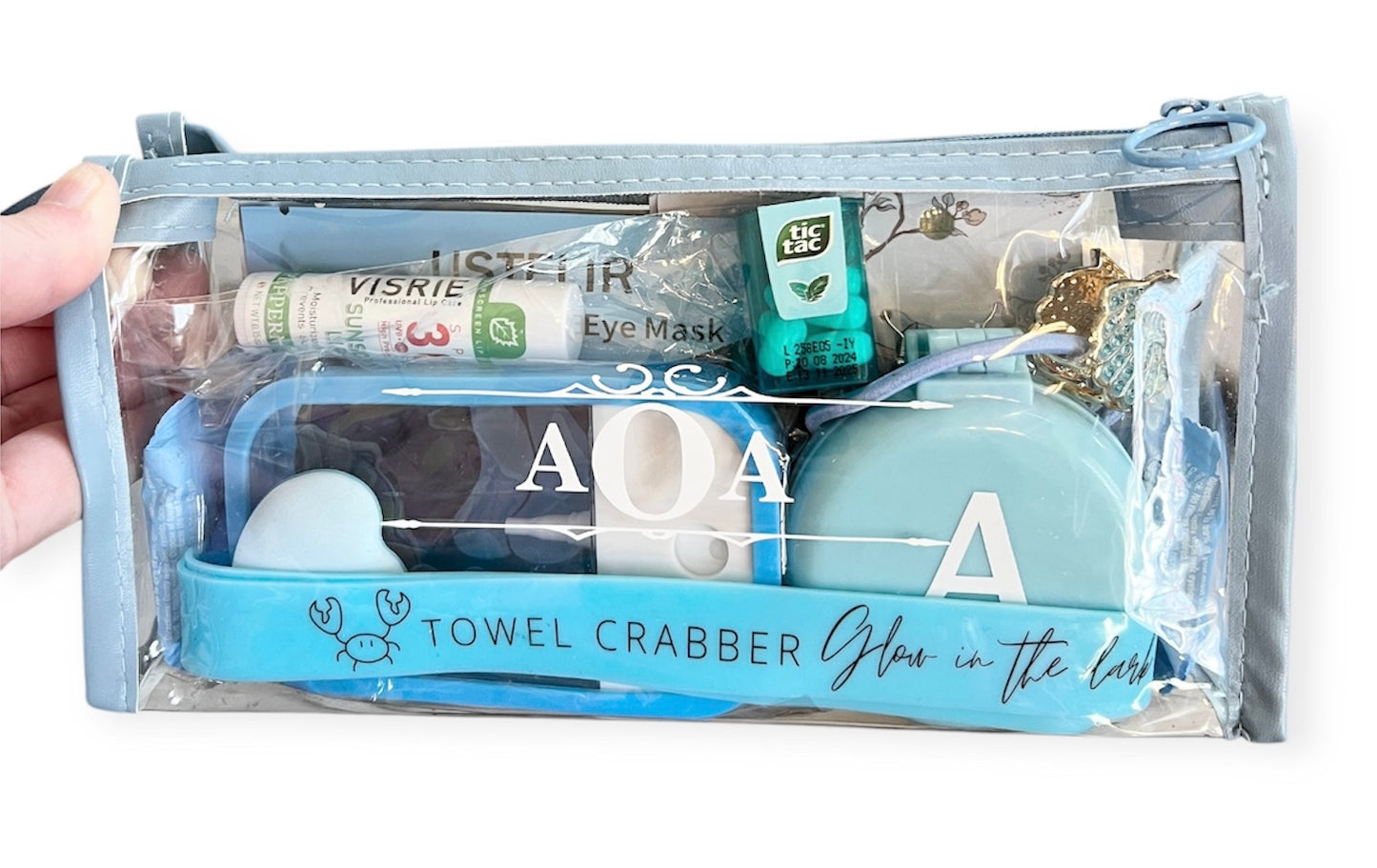 Custom Kit:  “On the Go” • Personalized Pouch • With OR Without Items • Make up Bag • Bridal • Travel Bag • Slumber Party
