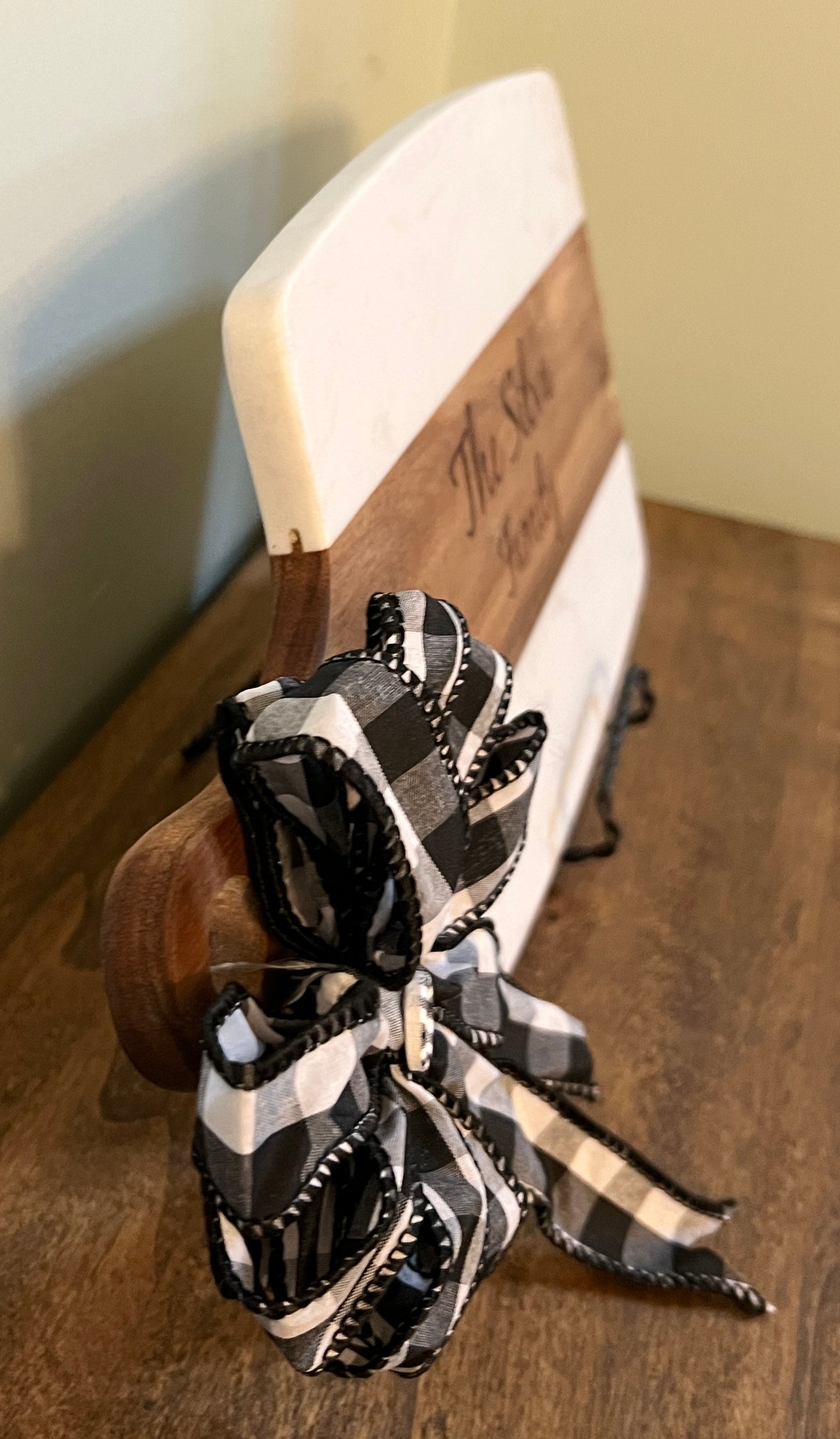 Custom | Engraved Wood & Marble Cutting Board | Wedding Gift | Pastor Gift | Bridal Shower | Anniversary Gift | House Warming Gift