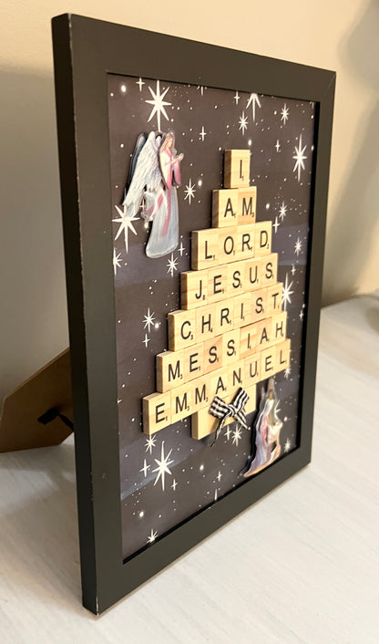 “Reason for the Season” - Scrabble Art