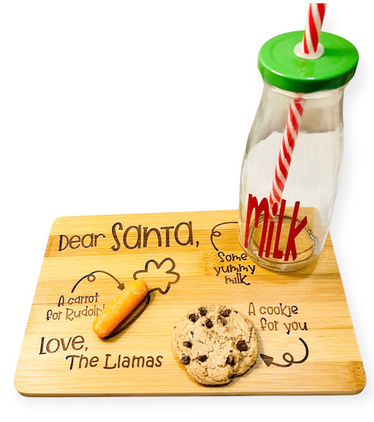 Custom Wooden Santa Tray