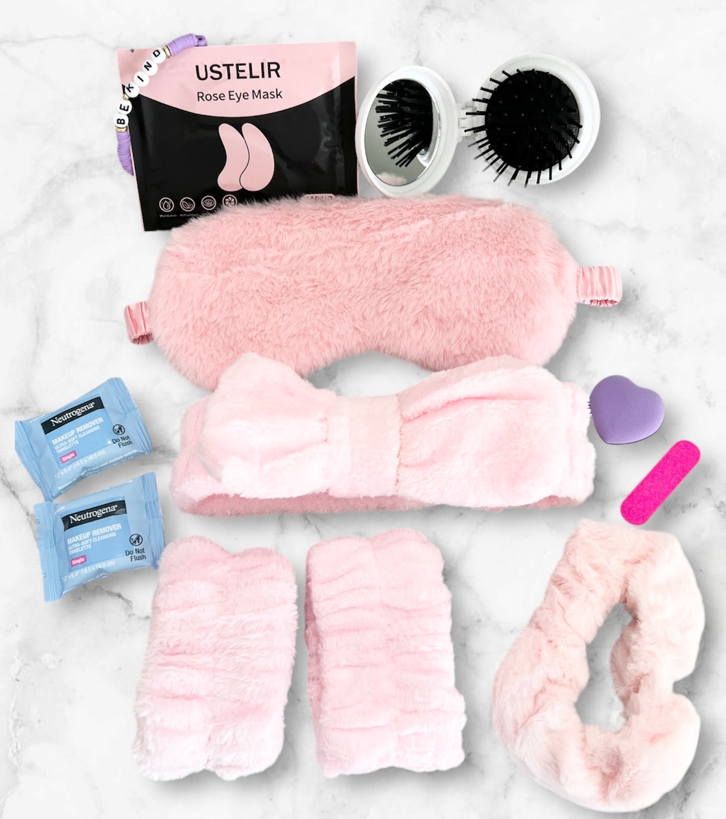 Custom Kit: “Slumber Party” - Two Personalized Spa Themed Gift Sets | Birthday | Sorority Gifts| Sweet 16 | Mommy Daughter Night