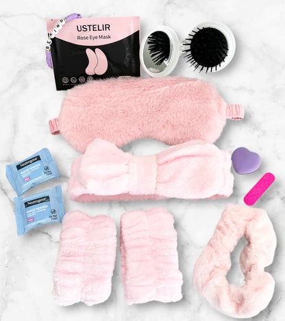 Custom Kit: “Slumber Party” - Two Personalized Spa Themed Gift Sets | Birthday | Sorority Gifts| Sweet 16 | Mommy Daughter Night