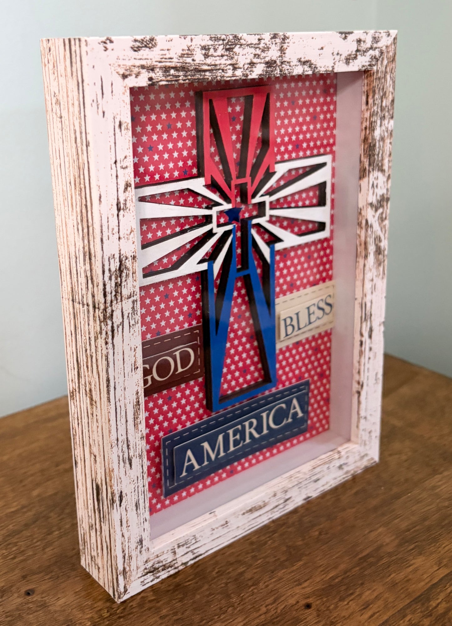 Custom Patriotic Shadow Box