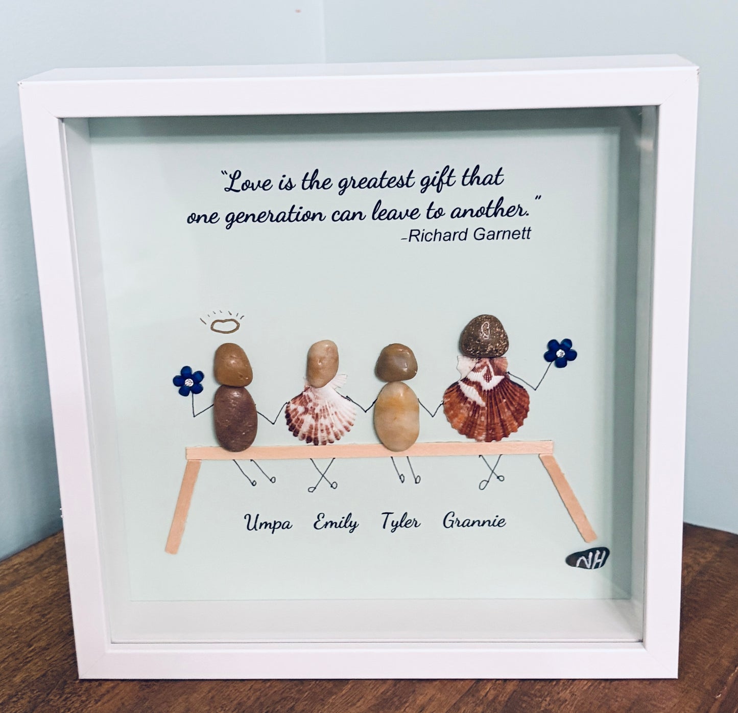 Grandparents Shadow Box, 8 1/2” x 8 1/2”