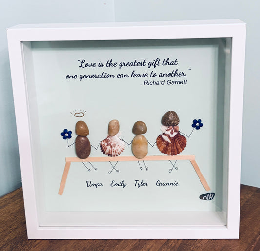 Grandparents Shadow Box, 8 1/2” x 8 1/2”