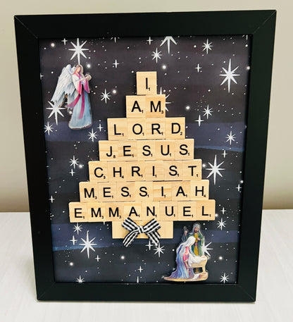 “Reason for the Season” - Scrabble Art