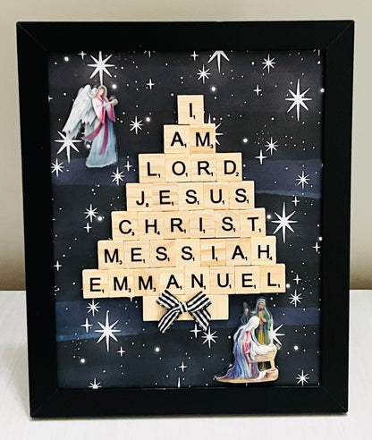 “Reason for the Season” - Scrabble Art