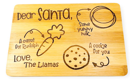 Custom Wooden Santa Tray