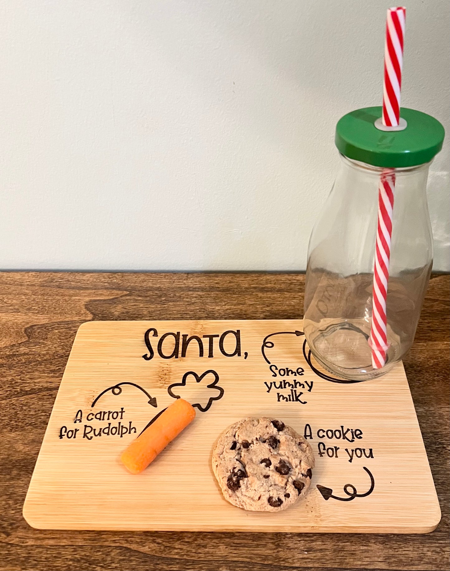 Custom Wooden Santa Tray