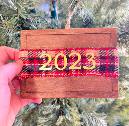 Handmade Holy Family Ornament - Pebble Art