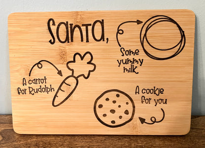 Custom Wooden Santa Tray
