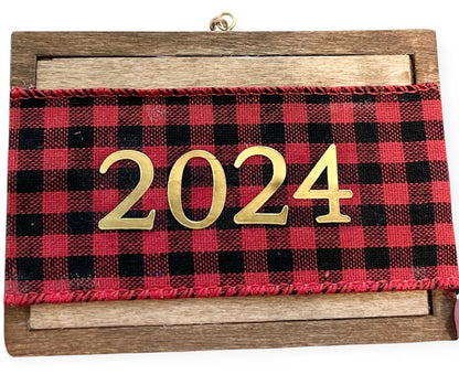 Handmade Holy Family Ornament - Pebble Art