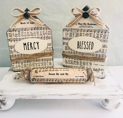 Christian Hymn Decor Set - Could also design with Christmas music